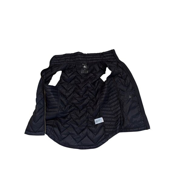 Calvin Klein Performance Premium Down Puffer Vest W's M Black Full Zip Packable - Picture 10 of 14